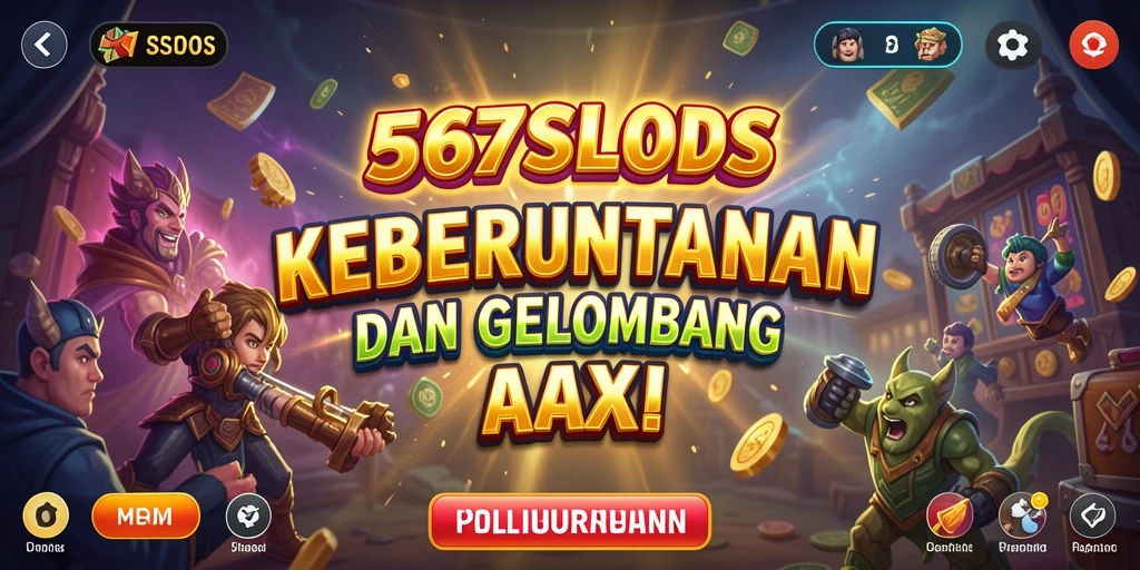 Tangkapan layar gameplay 567SLOTS dengan aksi seru di layar.
