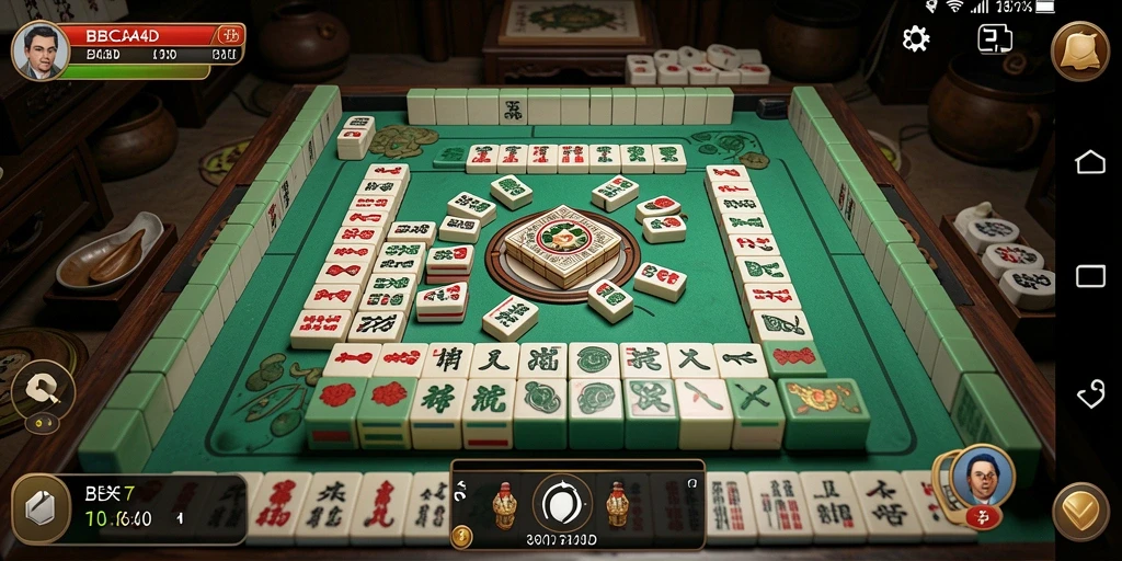Tampilan gameplay menarik dalam permainan Mahjong BBCA4D.
