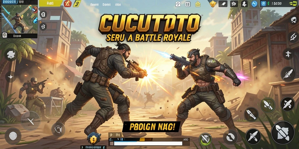 Tampilan gameplay CUCUTOTO yang seru dan mendebarkan.