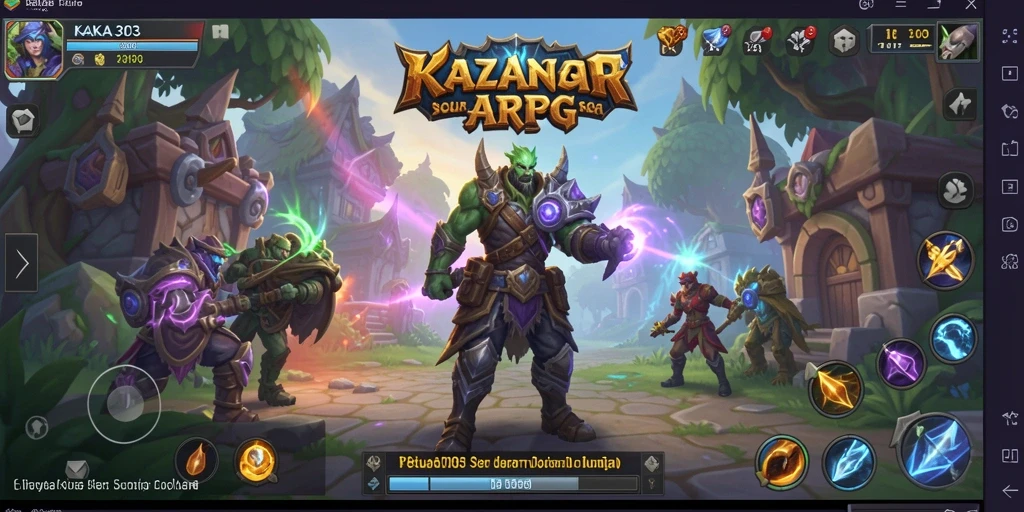 Screenshot KAKA303 menampilkan aksi mendebarkan dalam permainan ARPG.