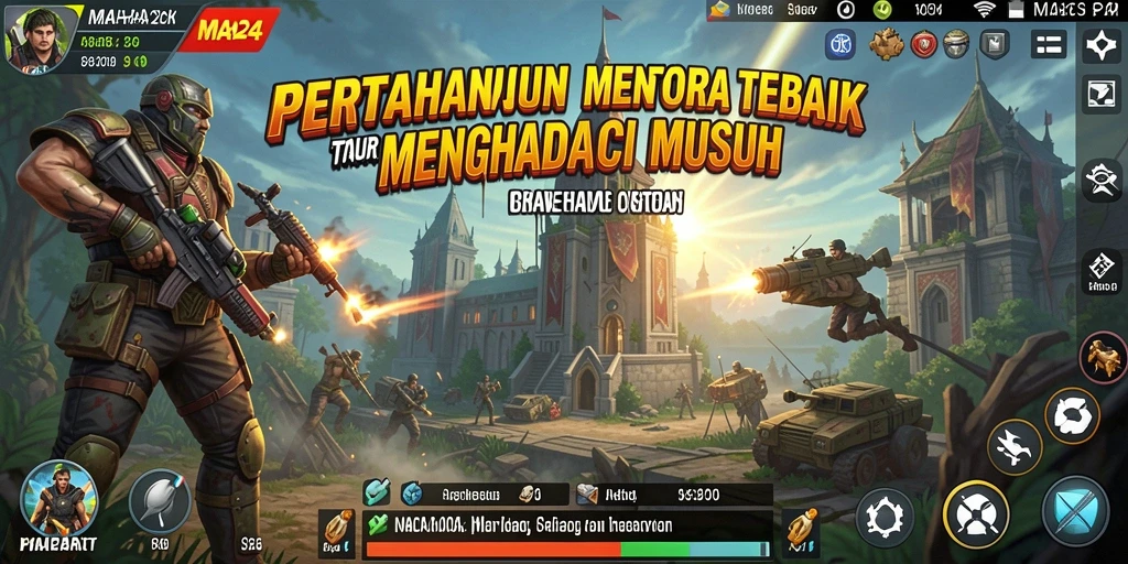 Gameplay menara pertahanan seru dan strategis di MAHA24.