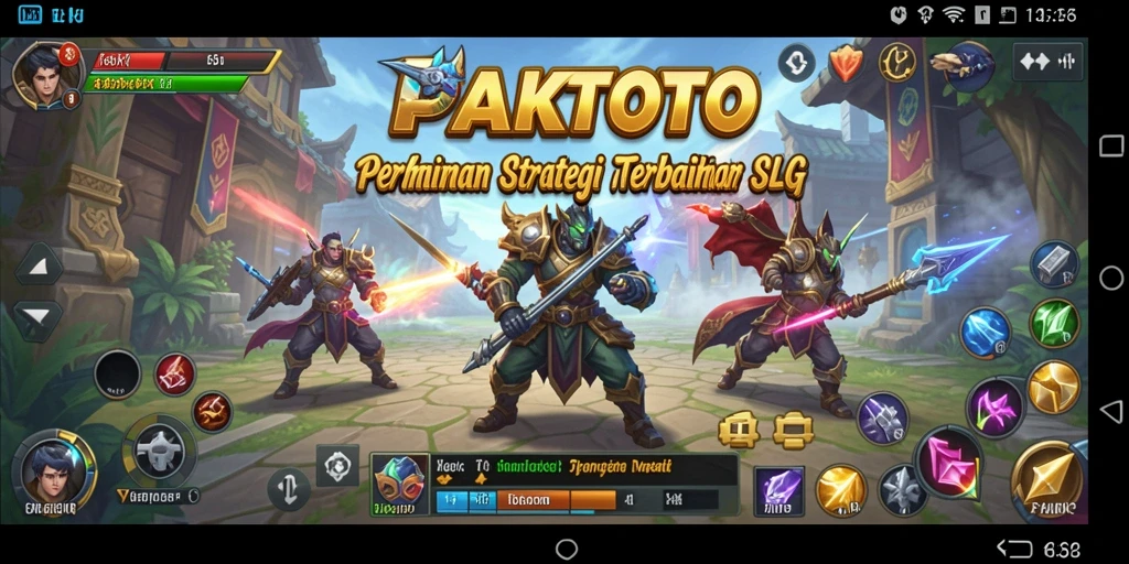 Screenshot utama PAKTOTO menampilkan aksi pertempuran yang mendebarkan.
