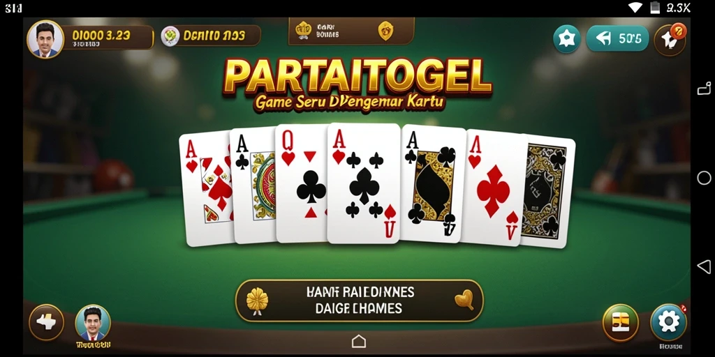 Tampilan screenshot utama PARTAITOGEL yang menampilkan gameplay Domino yang seru.
