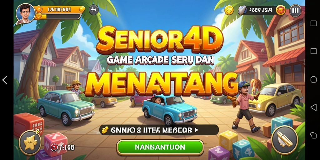 Tampilan menarik dalam gameplay Arcade SENIOR4D yang mendebarkan.